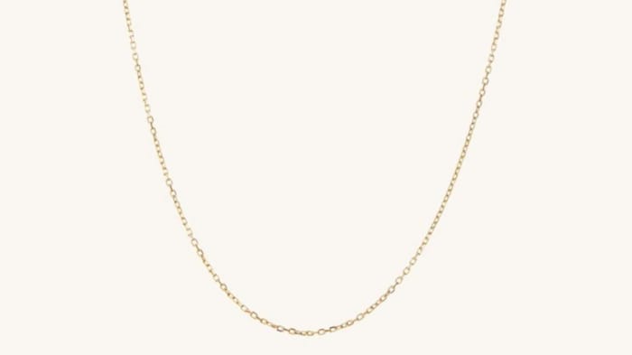 One of The Best Jewelry Gifts for the 2023 Holiday Season Necklace Edition, the Mejuri Chain Necklace available now at Mejuri